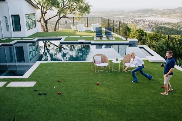 Artificial Grass Transforms Austin, TX Backyard Into Family Oasis