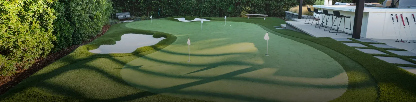 Custom putting green installation by LawnPop in Austin, TX