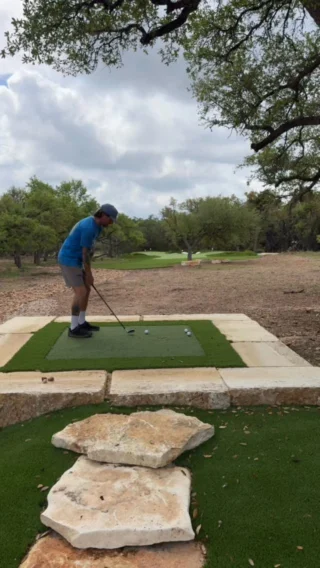 A LawnPop Texas Hill Country Tee Box
