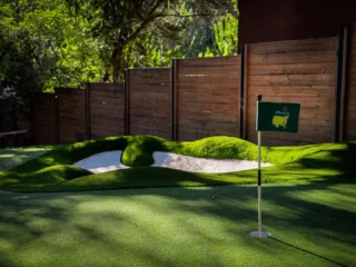 Sunday Masters and backyard golf.
