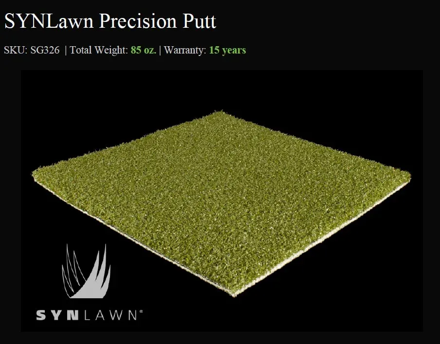 SYNLawn Precision Putt
