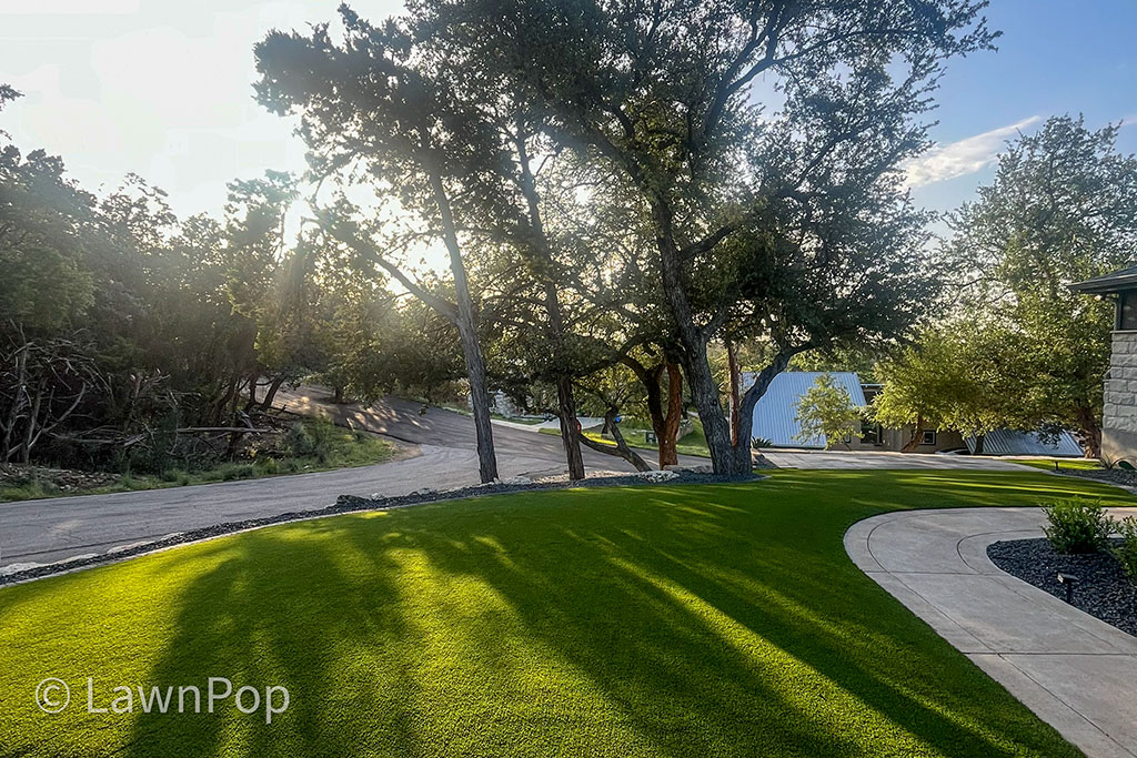 Drought-resistant landscape design using LawnPop solutions