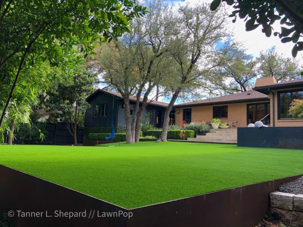 Artificial Grass & Putting Green Installation in Downtown Austin